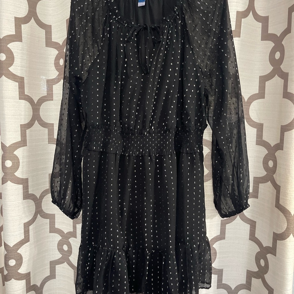 Old Navy Black Long Sleeve Dress